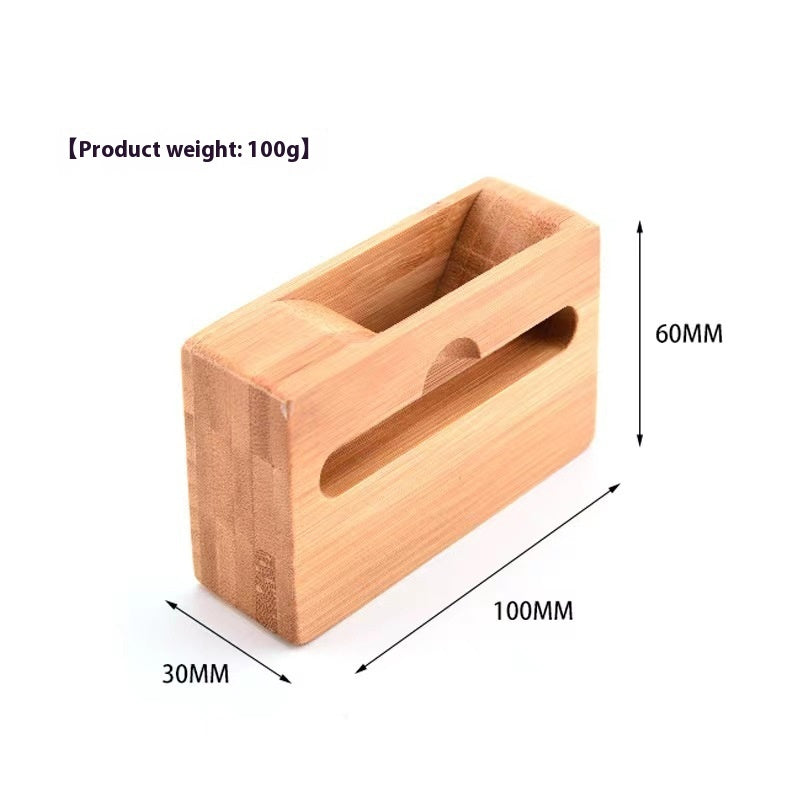 Bamboo holder, loudspeaker mobile phone - bracket base, eco friendly.