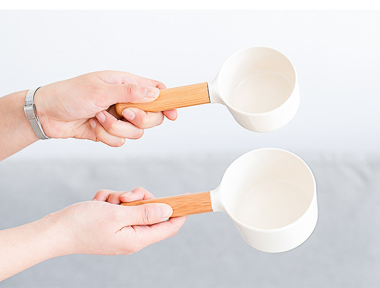 Pet Food Spoon With Bamboo Handle