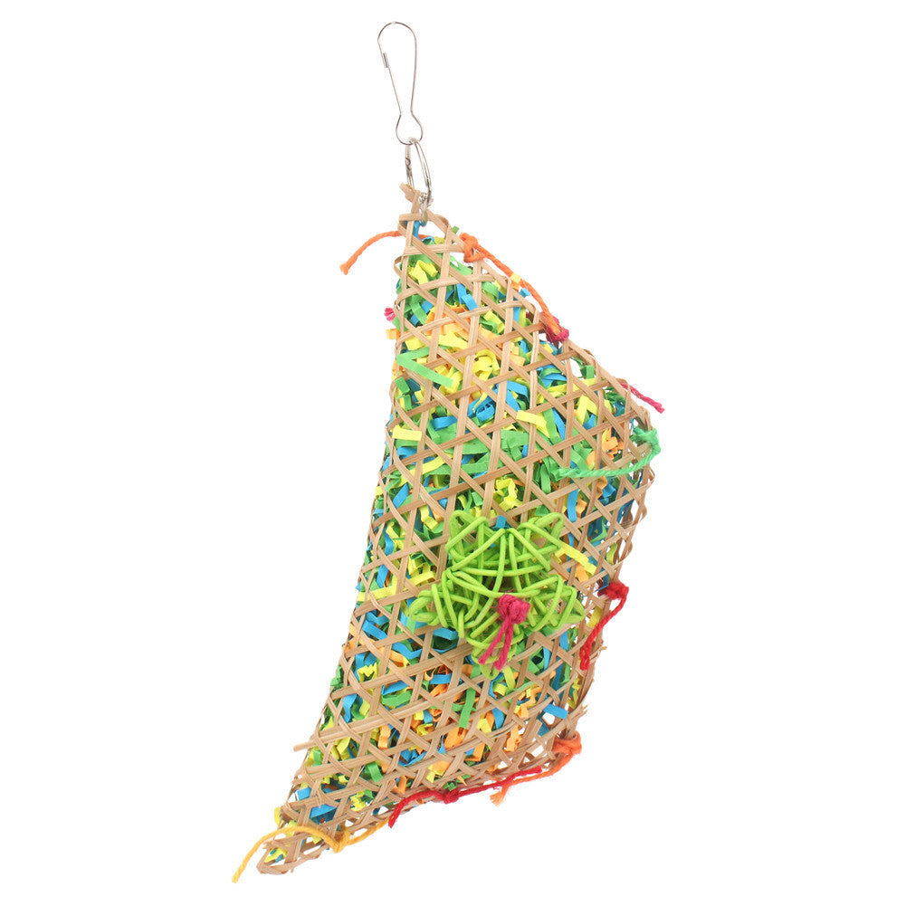 Sustainable Bamboo parrots, small birds, hamsters, and rats toy – chewable, climbable, natural and loveable!