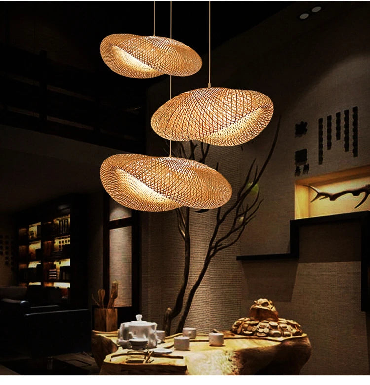 Modern Bamboo pendant lights β Natural, stylish & Eco-friendly hanging lamps for a warm ambiance πΏβ¨