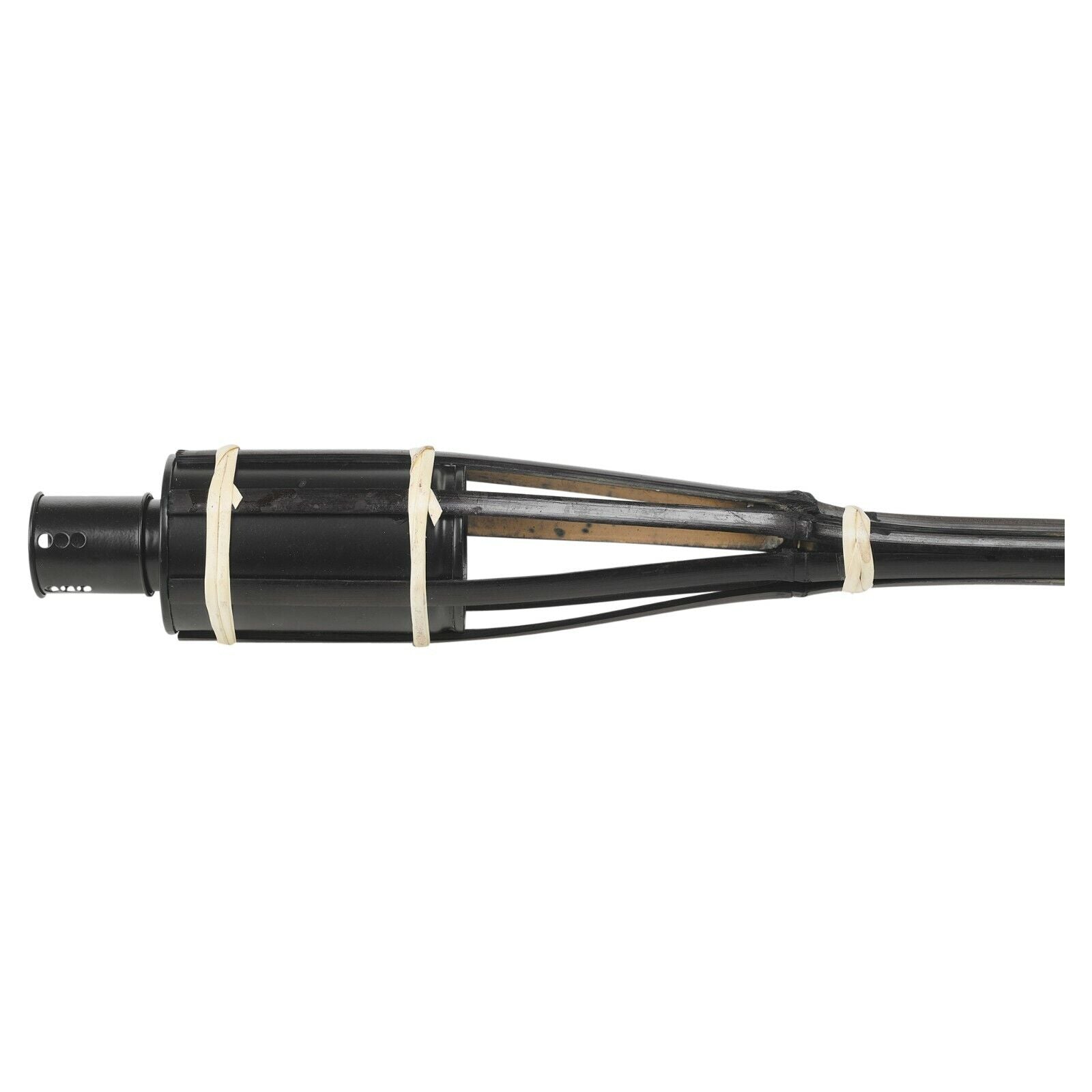 3x 65cm/25.59in Black bamboo Tiki torches – Eco-friendly outdoor garden patio lights