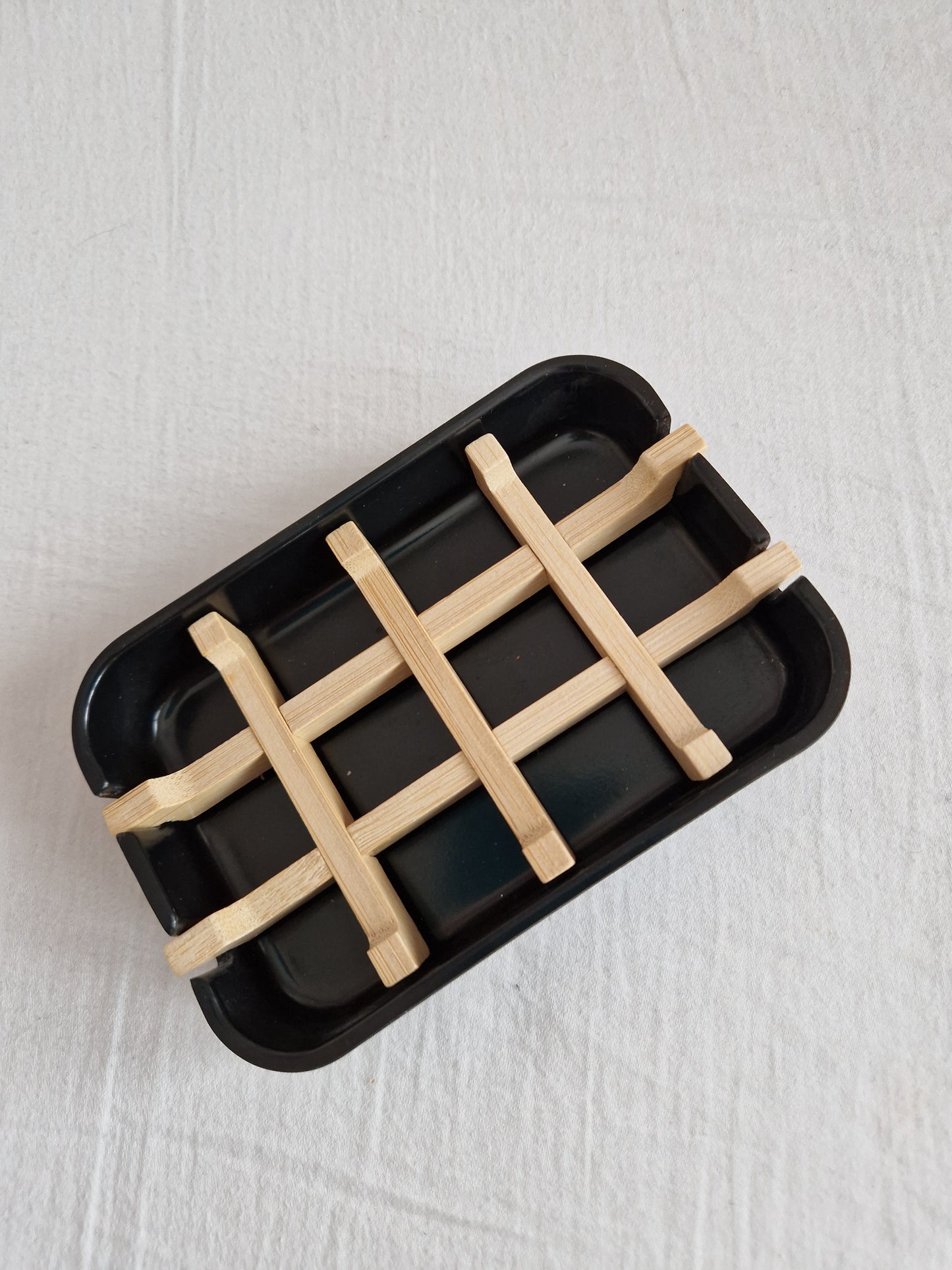 Eco-Friendly Bamboo Soap Dish – Handcrafted Wooden Holder & Portable Bathroom Tray