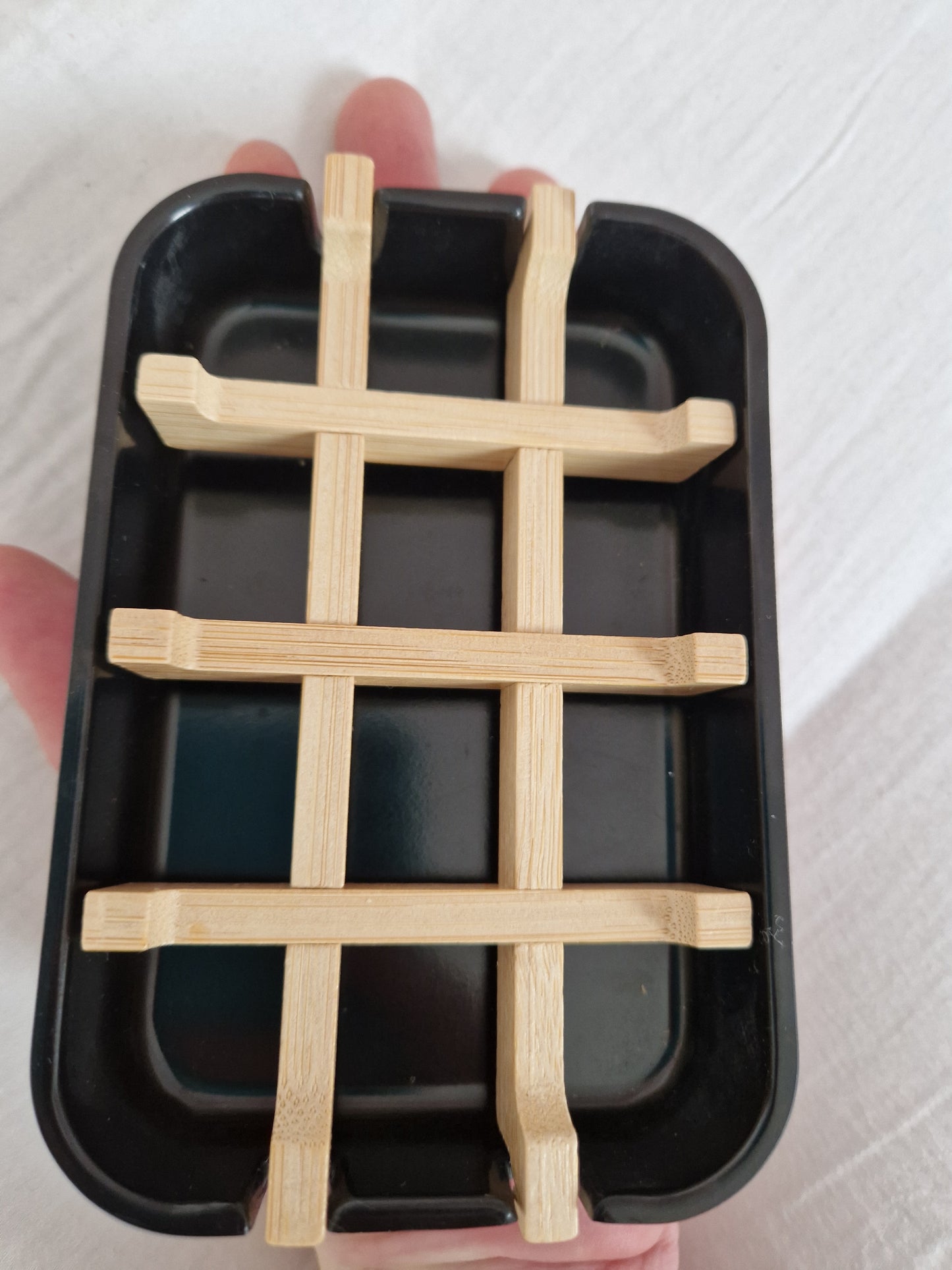 Eco-Friendly Bamboo Soap Dish – Handcrafted Wooden Holder & Portable Bathroom Tray