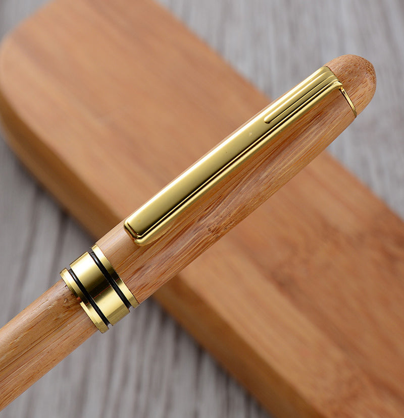 Eco-Friendly Bamboo Pen & Bamboo Box Set – Sustainable Ballpoint & Hard Pen.