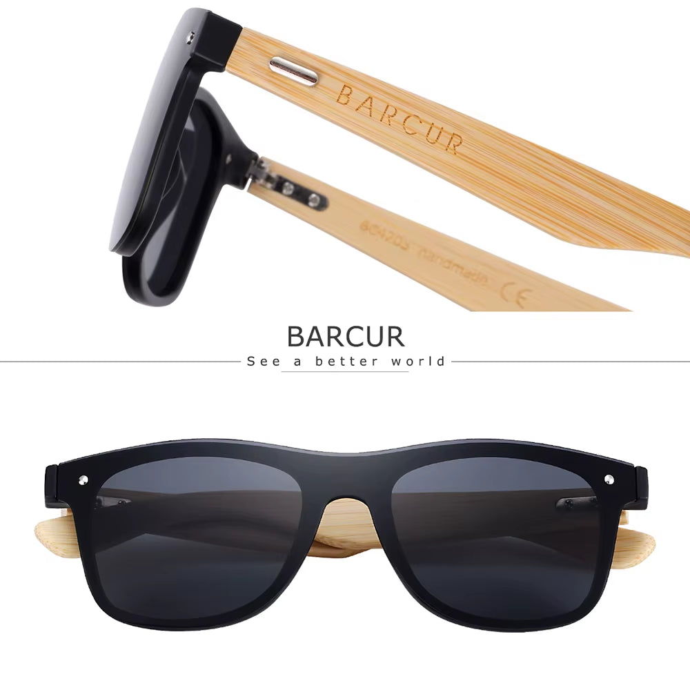 Natural Bamboo Wood Sunglasses – Stylish Eco-Friendly Eyewear for Men & Women