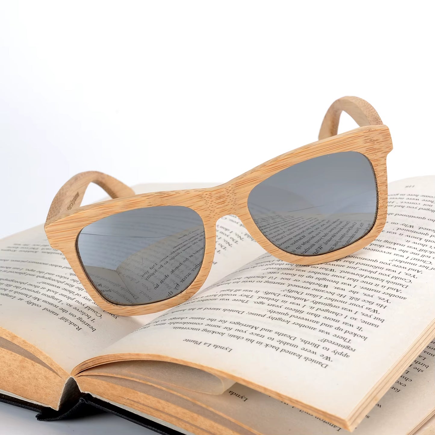 Luxury sunglasses, box sold separately Eco-Friendly Bamboo Retro Men, woman's glasses polarized Vintage Fashion Square Eyewear