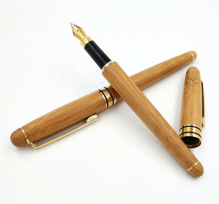 Eco-Friendly Bamboo Pen & Bamboo Box Set – Sustainable Ballpoint & Hard Pen.