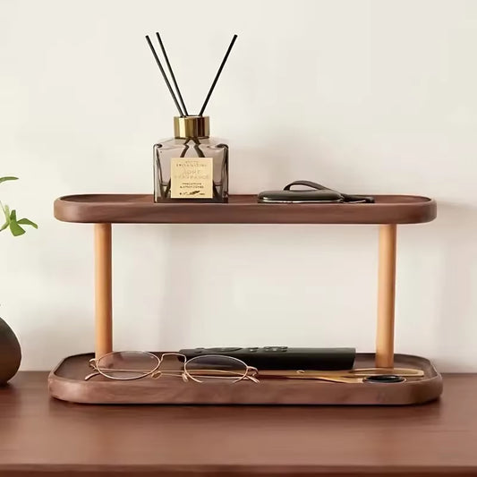 Sustainable Bamboo Desktop Organizer – Cosmetics, Jewelry & Décor Display