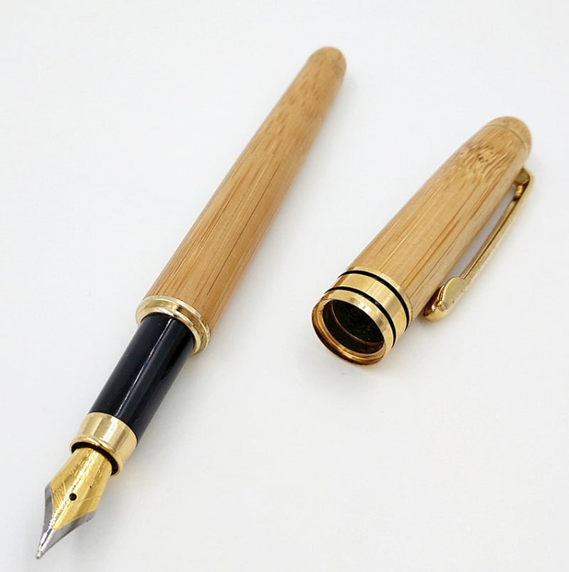 Eco-Friendly Bamboo Pen & Bamboo Box Set – Sustainable Ballpoint & Hard Pen.