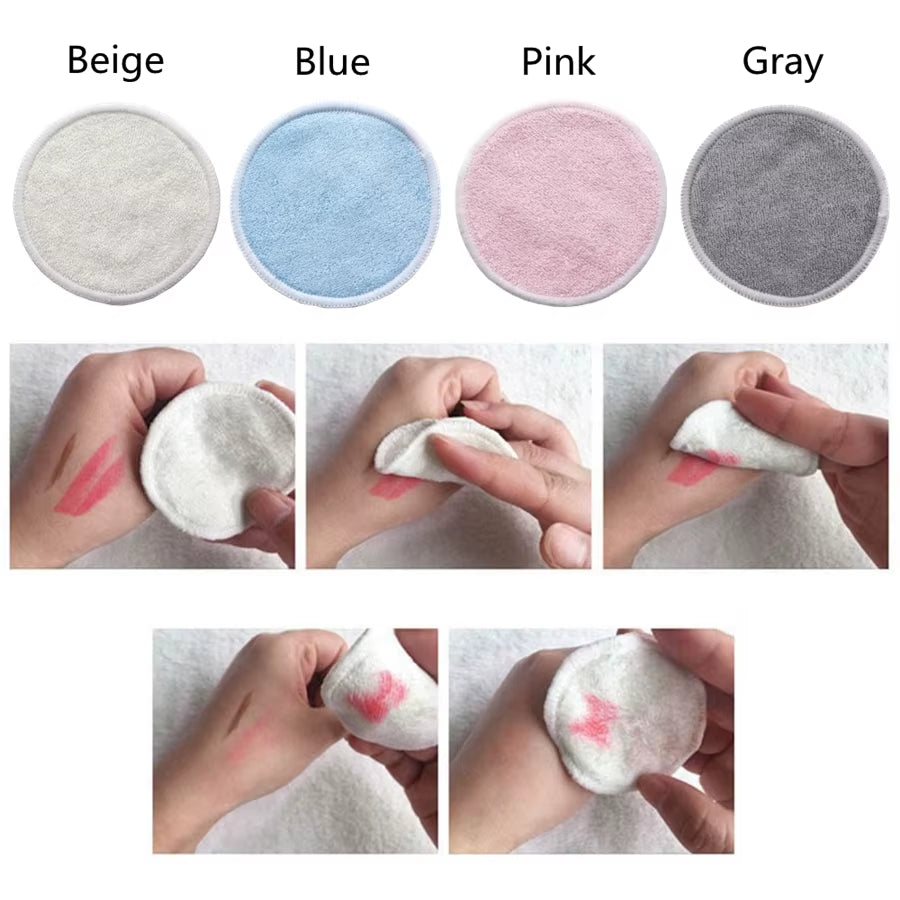 Reusable Bamboo Makeup Remover Pads – 12-Pack Washable & Eco-Friendly Cleansing Rounds