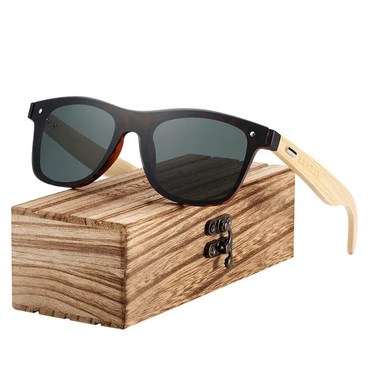 Natural Bamboo Wood Sunglasses – Stylish Eco-Friendly Eyewear for Men & Women