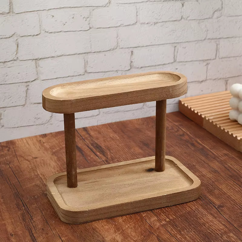 Sustainable Bamboo Desktop Organizer – Cosmetics, Jewelry & Décor Display