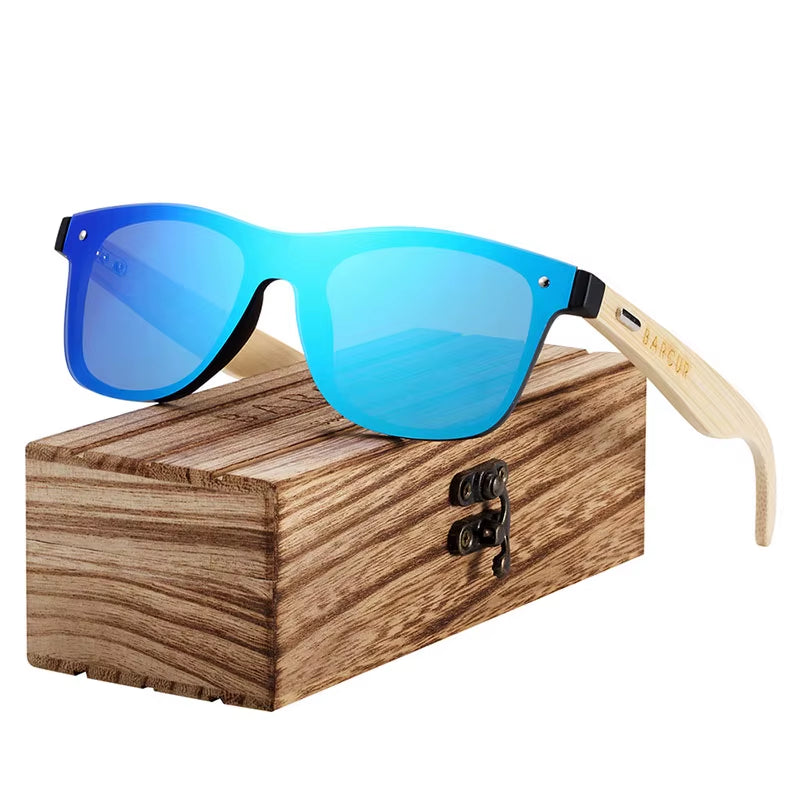 Natural Bamboo Wood Sunglasses – Stylish Eco-Friendly Eyewear for Men & Women