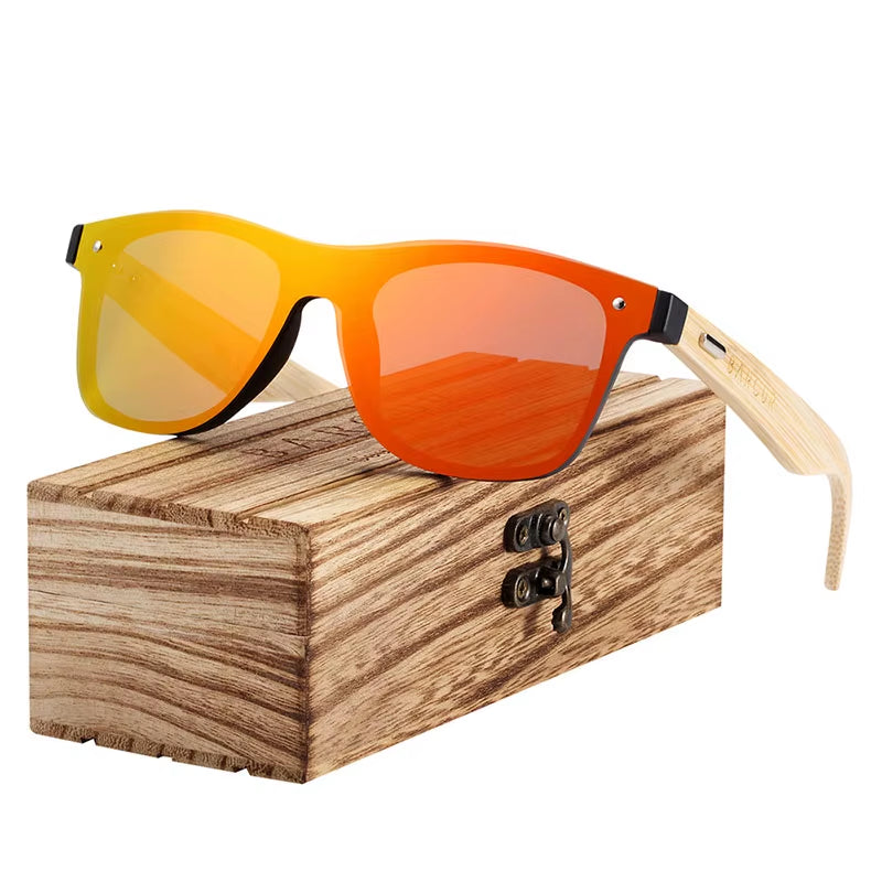 Natural Bamboo Wood Sunglasses – Stylish Eco-Friendly Eyewear for Men & Women