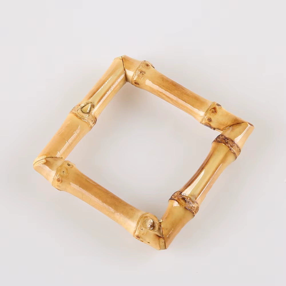 Handmade square Bamboo root napkin ring – Natural wooden napkin holder for Restaurants & Dining Decor