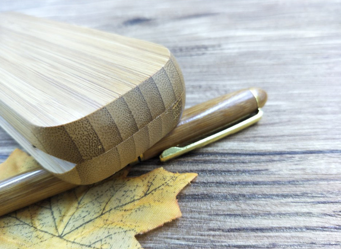 Eco-Friendly Bamboo Pen & Bamboo Box Set – Sustainable Ballpoint & Hard Pen.