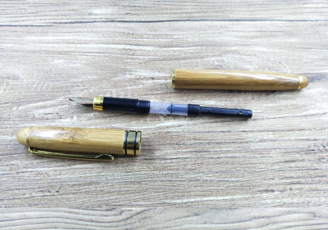 Eco-Friendly Bamboo Pen & Bamboo Box Set – Sustainable Ballpoint & Hard Pen.