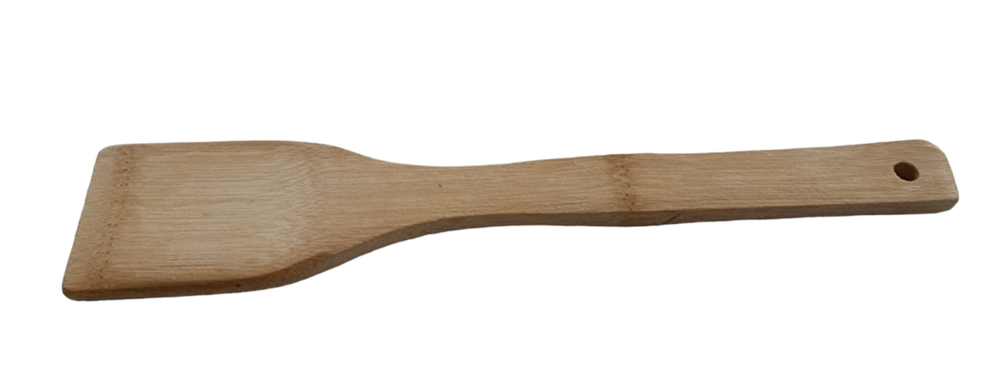 Bamboo cooking utensils set – 3-piece eco-friendly wooden spatula, spoon & fork kitchen tools